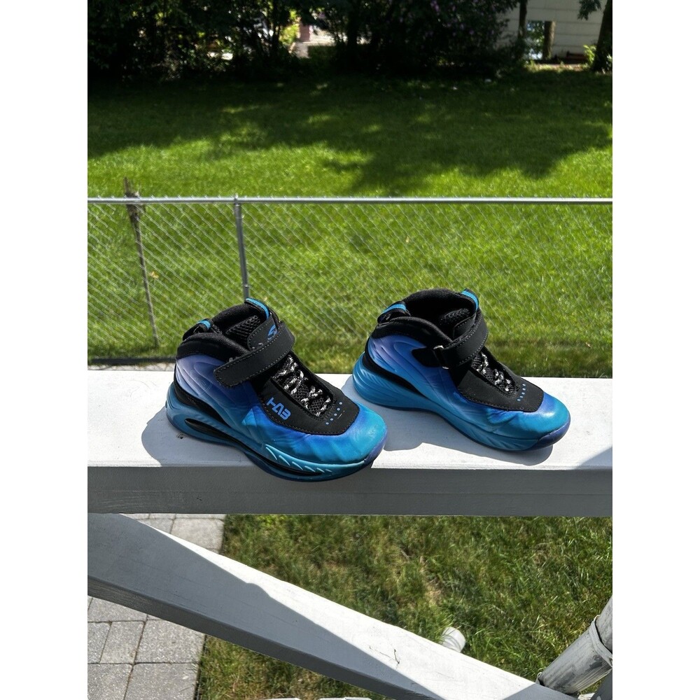 LAB Kids Blue Black High Top Shoes Size 2